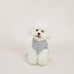 Pull Chien Motif Pattes et Os avec Trou pour Laisse