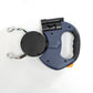 Double Laisse Enrouleur Retractable avec Lanterne pour Chien