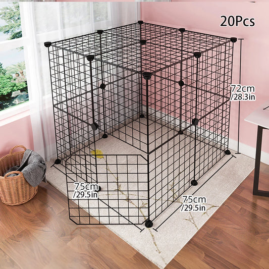 Enclos Modulaire en Grille Métallique pour Animaux