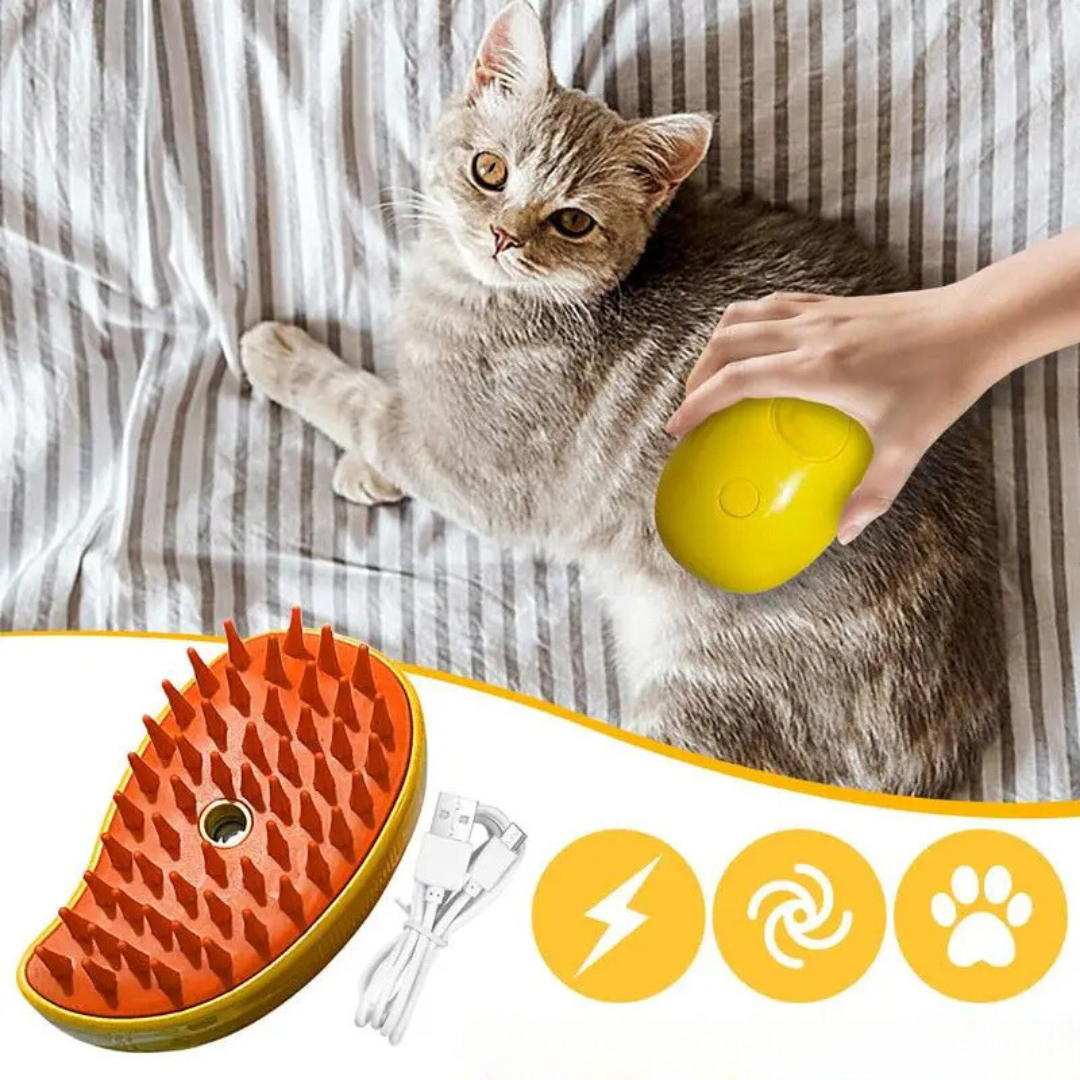 Brosse Vapeur de Toilettage pour Animaux – Nettoyage Doux & Hydratation