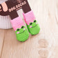 Chaussettes Antidérapantes Motif Canard pour Chiens et Chats – Lot de 4