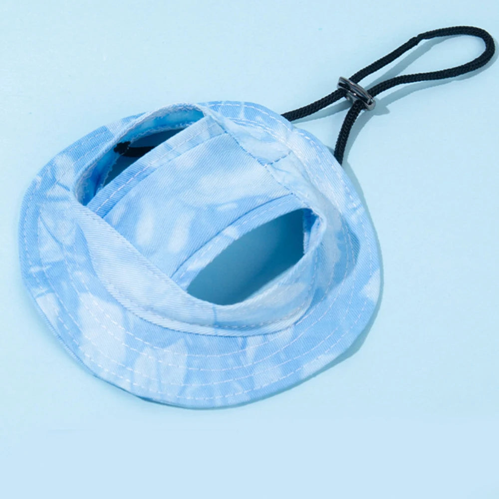 Casquette d’Été Unie pour Chats et Petits Chiens avec Trous pour les Oreilles