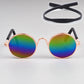 Lunettes Rétro Rondes pour Chiens et Chats Style Hippie