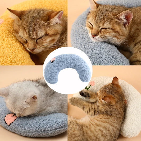 Coussin en U Douillet pour Chats et Petits Chiens