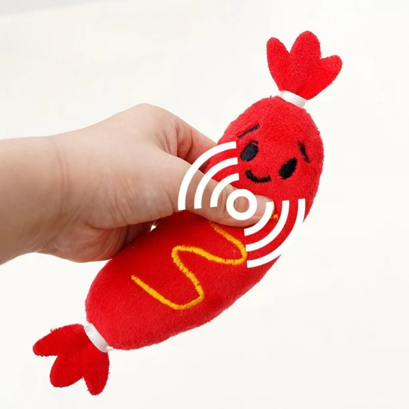 Saucisse Sonore en Polaire pour Petits Chiens