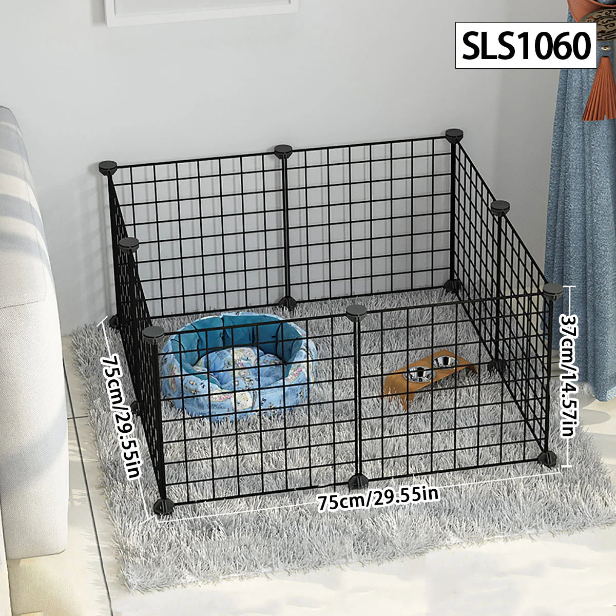 Enclos Modulaire en Grille Métallique pour Animaux
