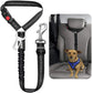 2 en 1 Ceinture de Sécurité Voiture pour Chien - Boucle & Appui-Tête