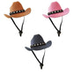 Chapeau Cowboy Ajustable pour Petit Chien ou Chat avec Étoiles