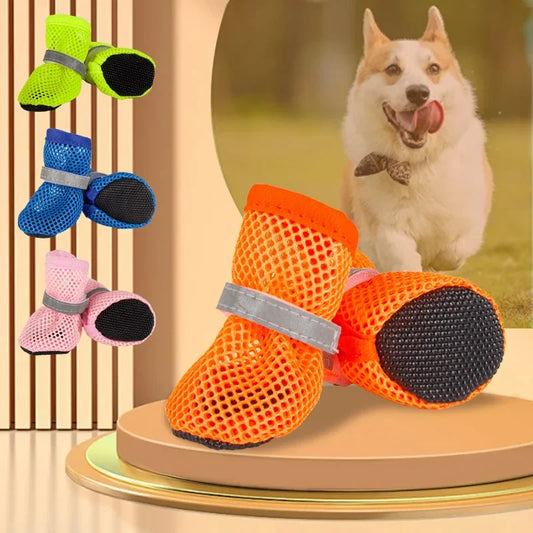 Chaussures Respirantes Antidérapantes pour Chiens (Lot de 4)
