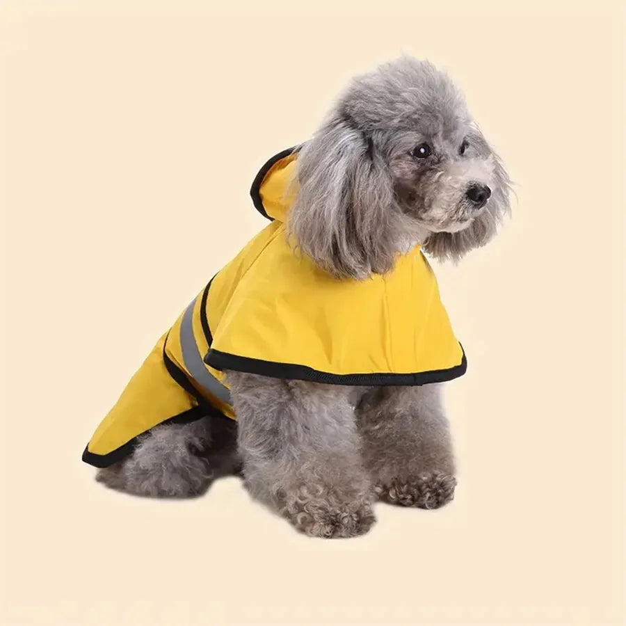 Manteau Imperméable Réglable pour Chien en Polyester