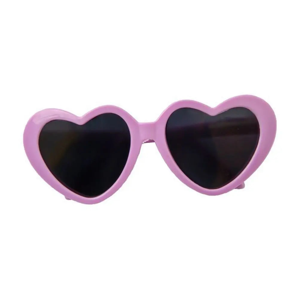 Lunettes en Forme de Cœur pour Chats et Petits Chiens