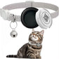 Collier Réfléchissant pour Chat avec Étui pour Airtag et Médaillon QR