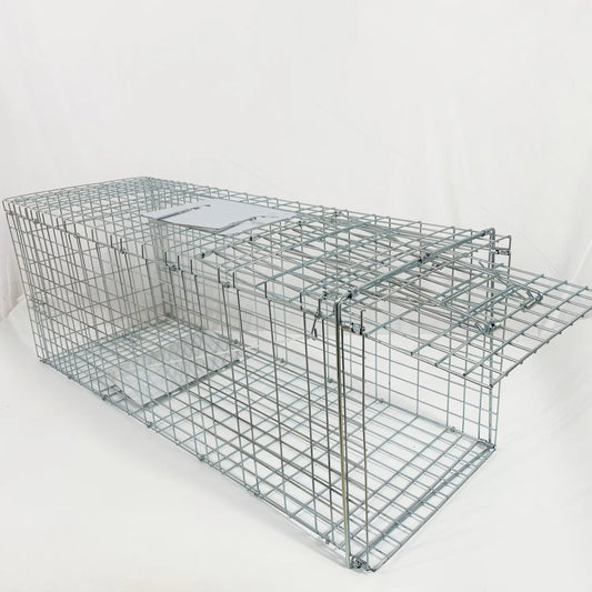 Cage de capture pliable en acier galvanisé pour animaux