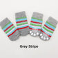 Chaussettes Antidérapantes Motif Canard pour Chiens et Chats – Lot de 4