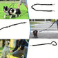 2 en 1 Laisse ou Double Rallonge Élastique Anti-Torsion pour Chien