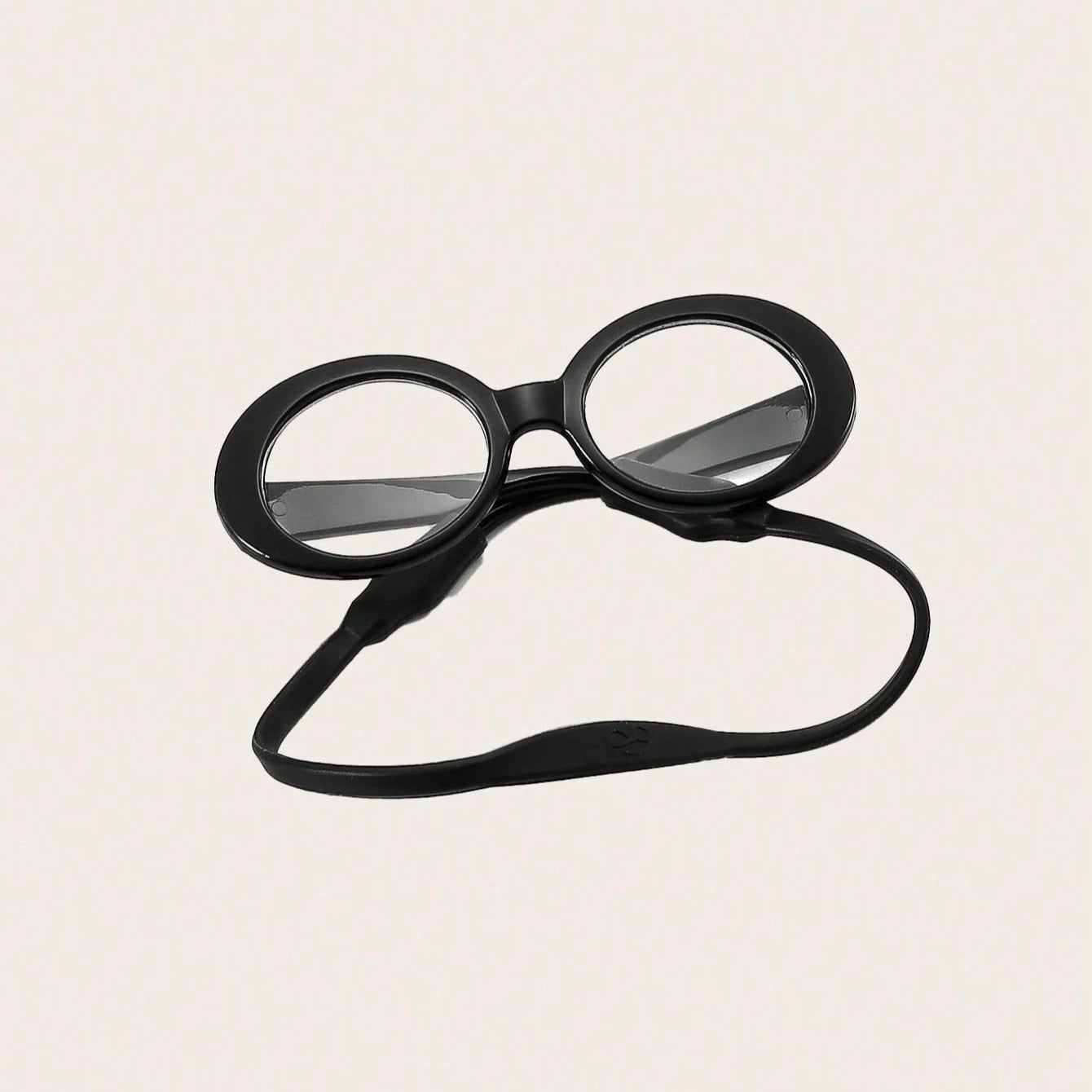 Lunettes Rondes Opaques pour Chats – Accessoire Photo Tendance