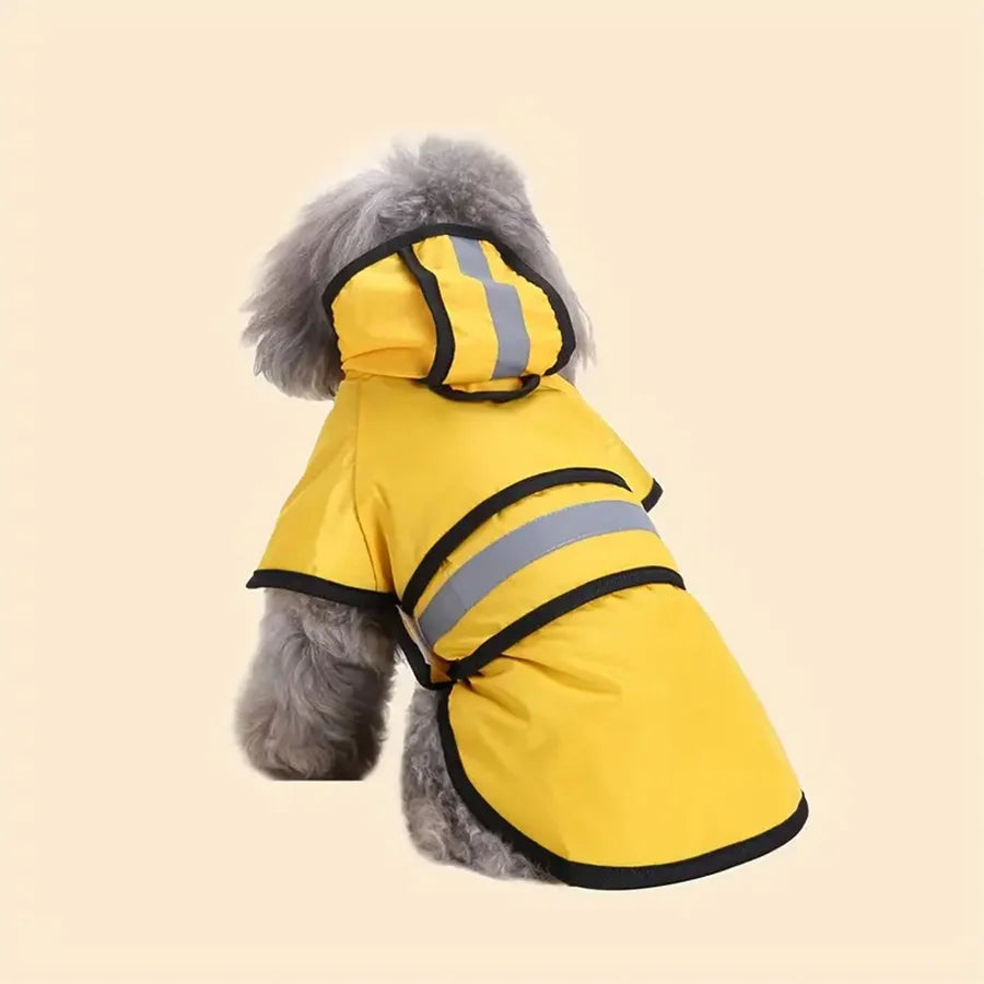 Manteau Imperméable Réglable pour Chien en Polyester