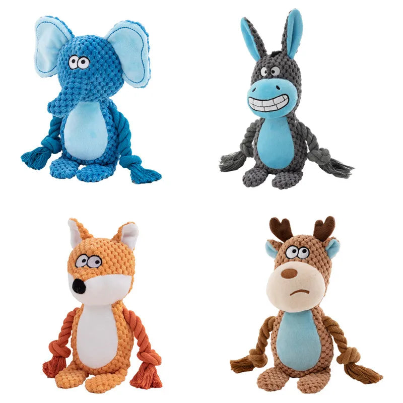 Peluche Animaux Rigolos avec Couineur pour Chiens