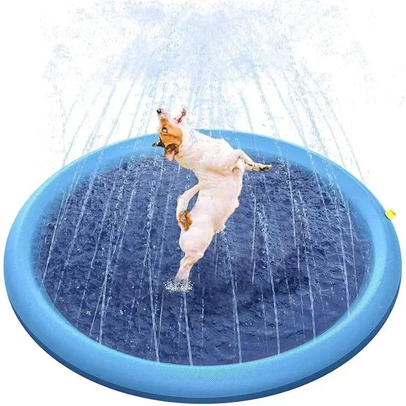 Piscine Tapis Arroseur d'Été pour Chiens et Enfants