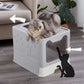 Maison de Toilette pour Chat à Double Accès