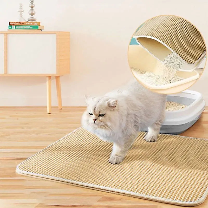 Tapis de Litière Double Couche Imperméable