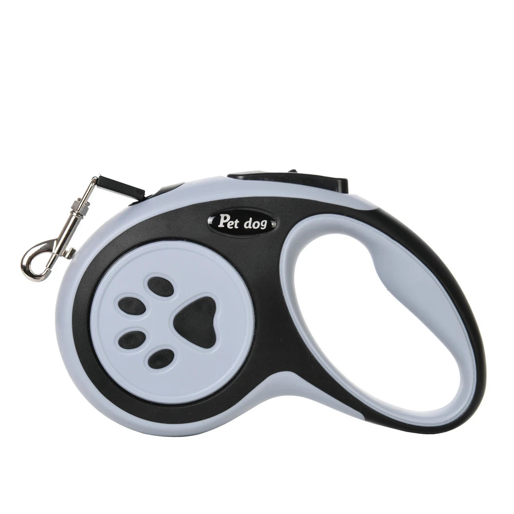 Laisse Enrouleur Empreinte Patte pour Chien