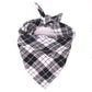 Foulard Bandana à Carreaux pour Chiens, 3 tailles, de S (48 × 34 cm) à L