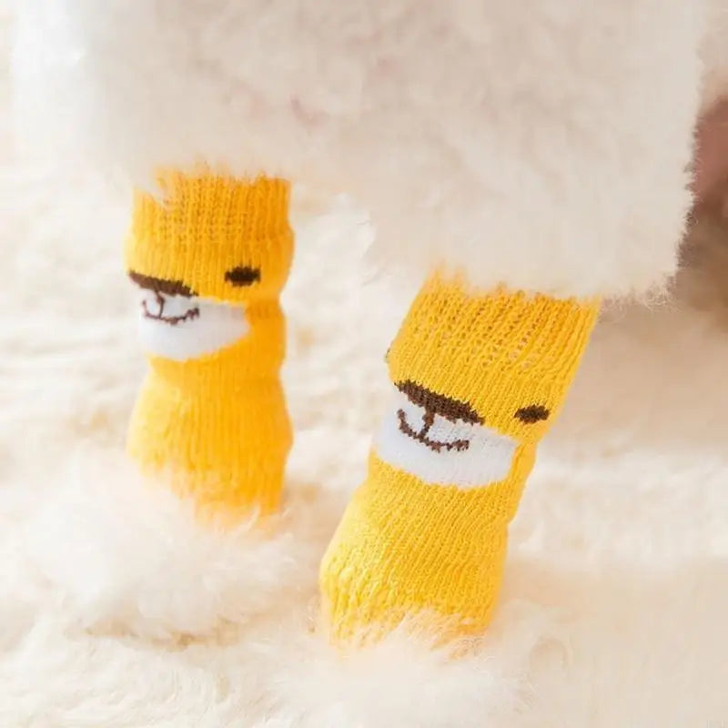 Protège-pattes tricotés pour chiens et chats – Lot de 4