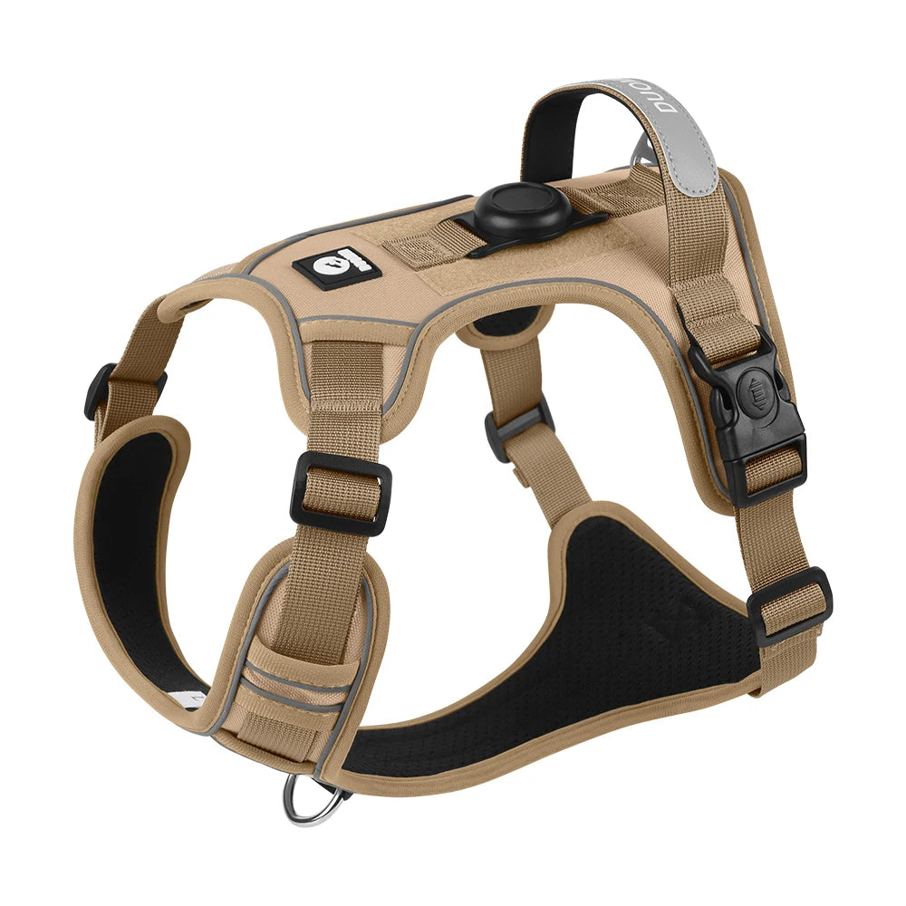 Harnais Anti-traction compatible avec GPS/AirTag pour Chien