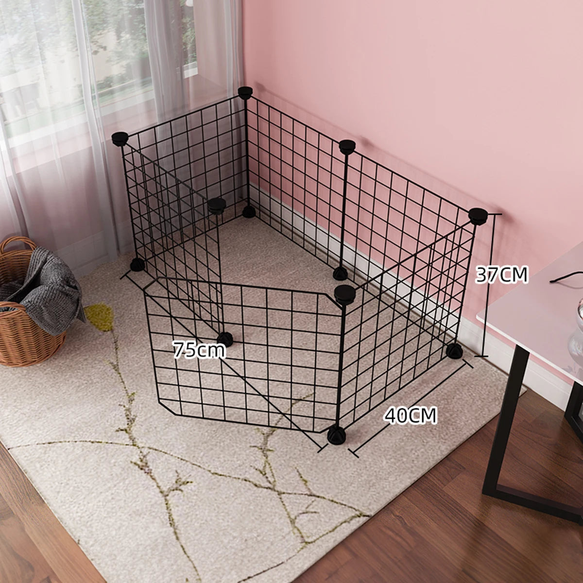 Enclos Modulaire en Grille Métallique pour Animaux