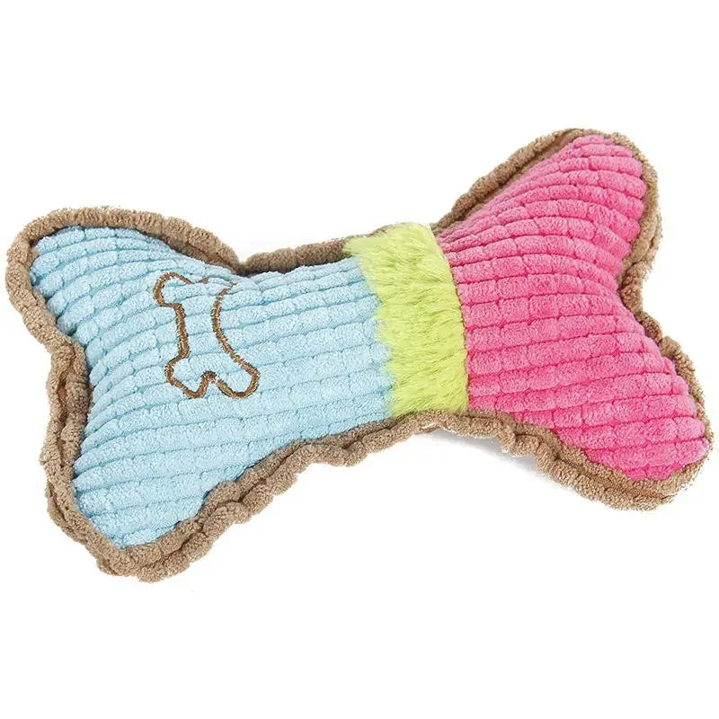 Jouet Os en Peluche Sonore pour Chiens – Résistant & Ludique
