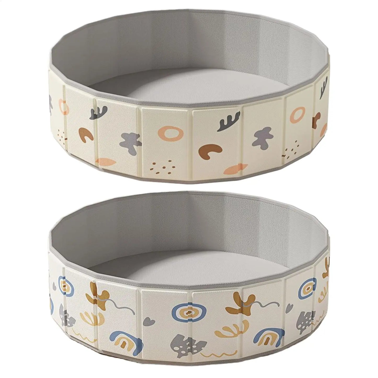 Piscine Pliable Ronde pour Chien Motifs Graphiques