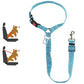 2 en 1 Ceinture de Sécurité Voiture pour Chien - Boucle & Appui-Tête