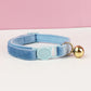 Collier Chat en Velours avec Nœud Papillon et Clochette