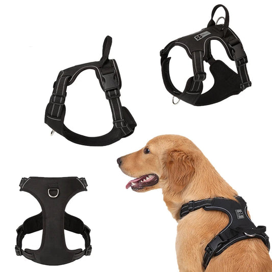 Harnais Gillet Réfléchissant Anti-traction pour Chien