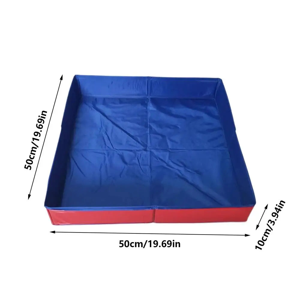 Piscine Carrée Pliable Antidérapante pour Chiens et Chats
