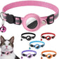 Collier Anti-Perte Réfléchissant avec Support AirTag pour Chat