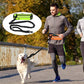 2 en 1 Laisse Mains Libres avec Sacoche Sportive pour Chien