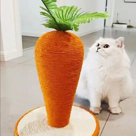 Griffoir carotte en sisal pour chat – Ludique & décoratif