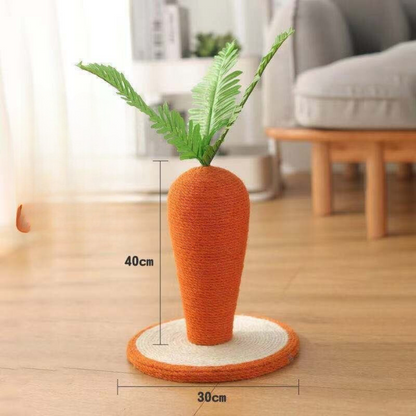 Griffoir carotte en sisal pour chat – Ludique & décoratif