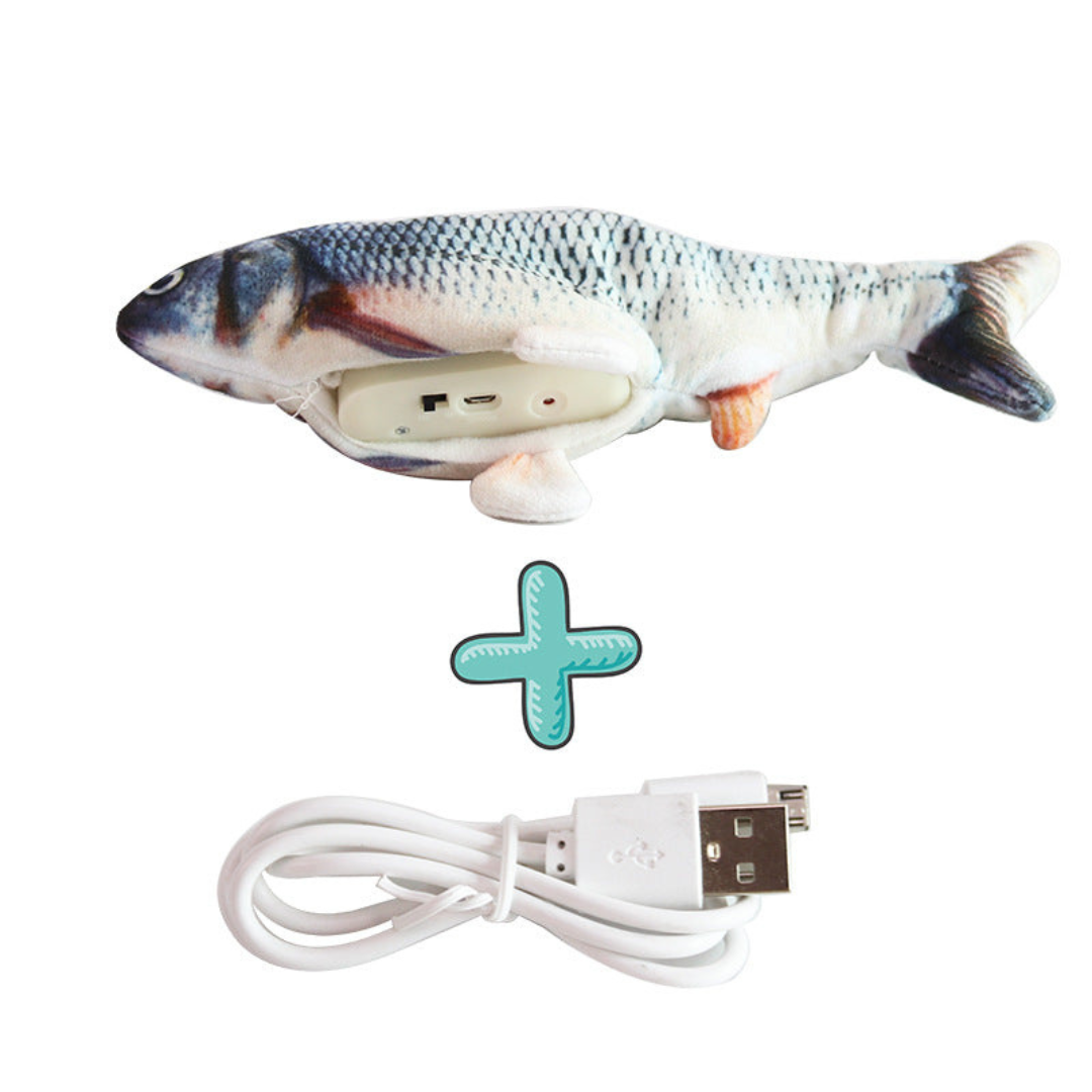 Poisson Interactif qui Remue – Jouet pour Chiens et Chats