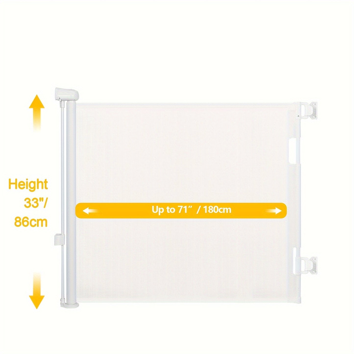 Barrière de Sécurité Rétractable pour Animaux – Maille PVC