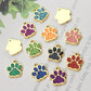 Lot de 10 Médailles Patte pour collier Chien & Chat