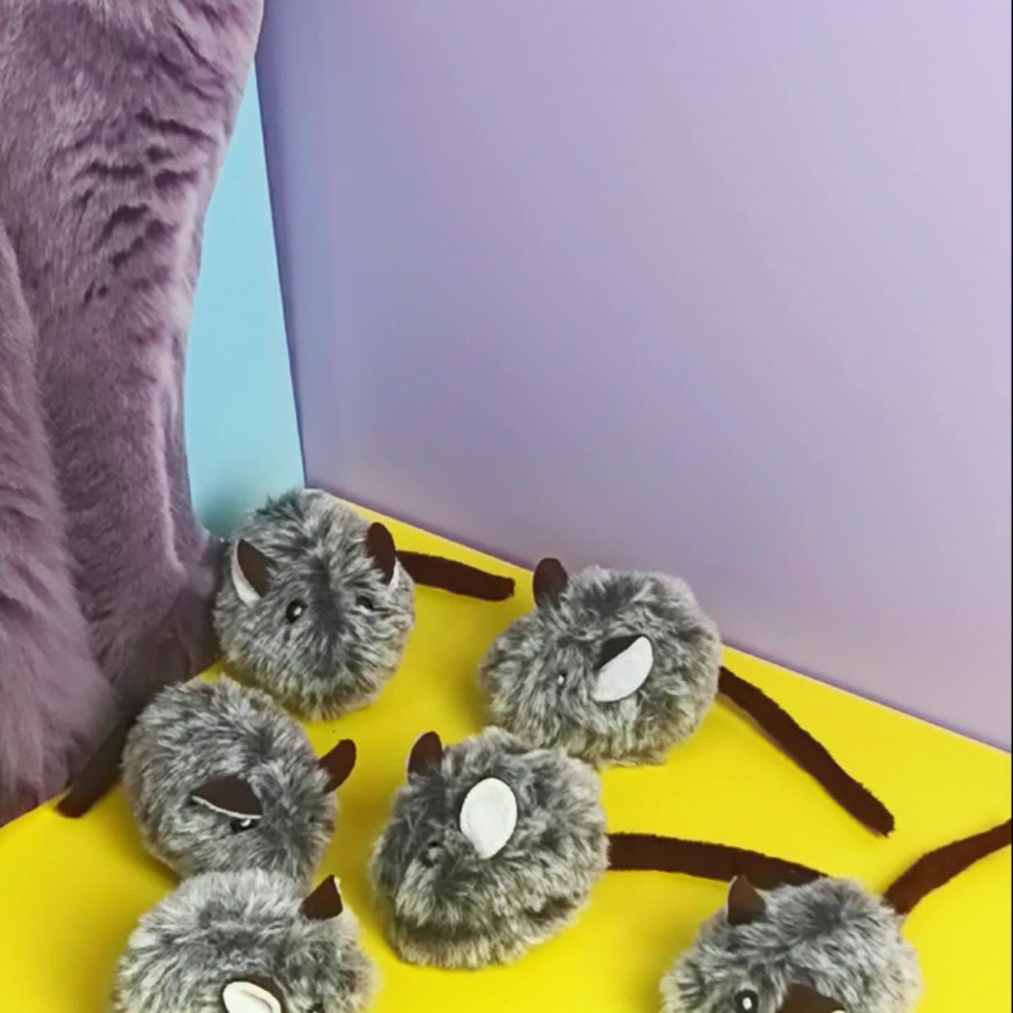 Jouet Souris en Peluche pour Chat – Pack Multi-Unités