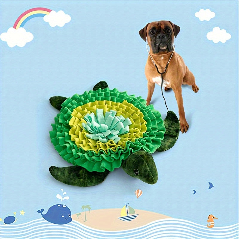 Tapis de Fouille Tortue 2-en-1 pour Chien