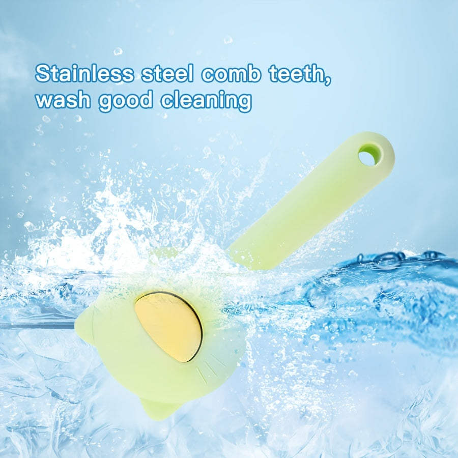 Brosse de toilettage auto-nettoyante pour chat