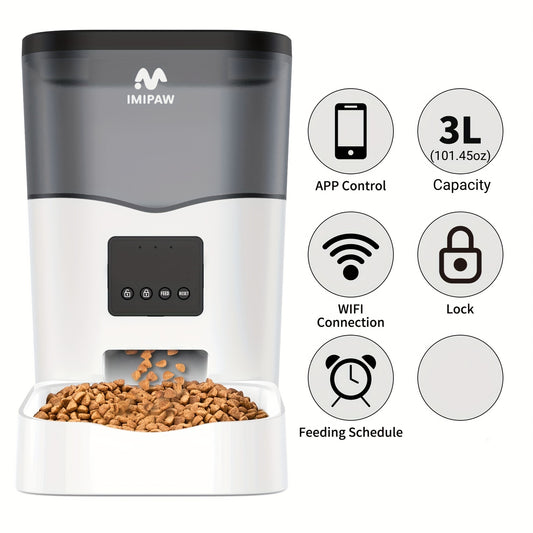Distributeur Automatique Connecté 3L pour Chiens et Chats IMIPAW