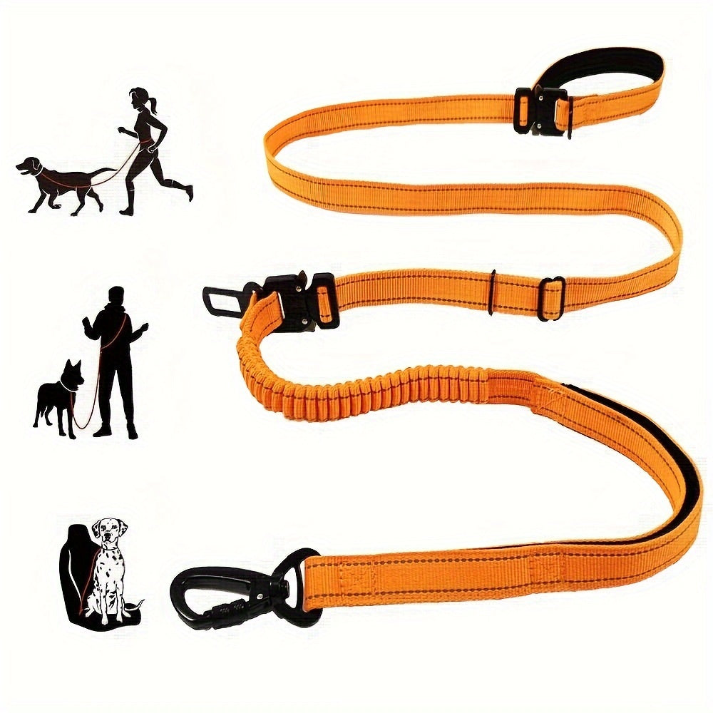 Laisse Mains Libres avec Boucle pour Voiture pour Chien