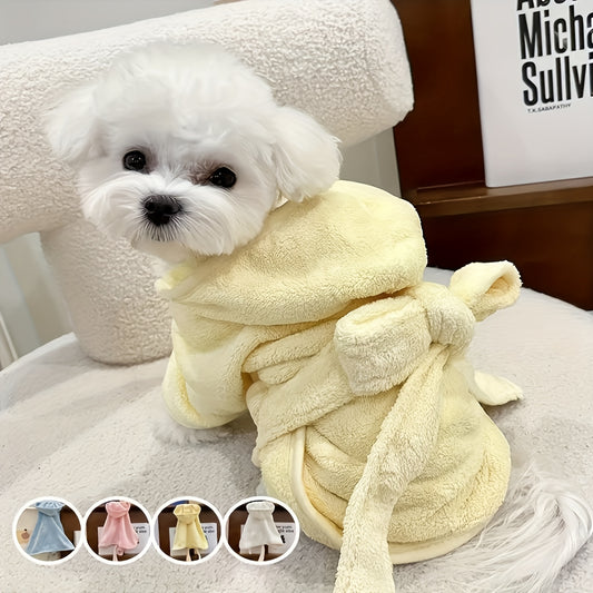 Peignoir Éponge Douce pour Chiens et Chats