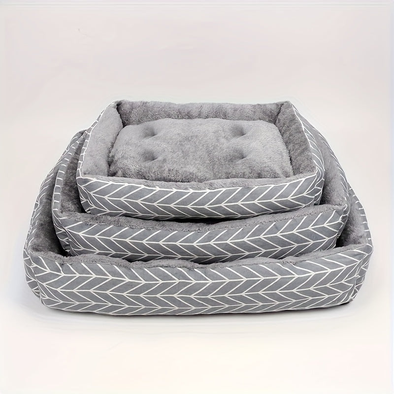 Lit rectangulaire tout confort pour chien et chat